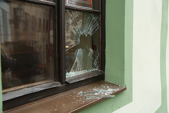 A2B Glass are able to board up broken windows while they are being repaired in North Harrow.
